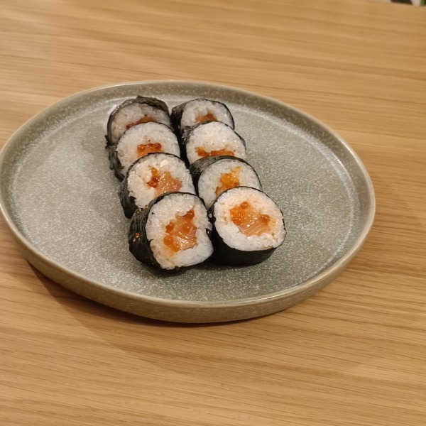 Ikura Roll, featuring salmon roe.