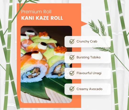 This week's premium roll, highlighting its flavourful ingredients.